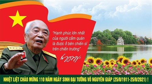 Kỷ niệm 110 năm ngày sinh đại tướng võ nguyên giáp  (25/8/1911 - 25/8/2021)